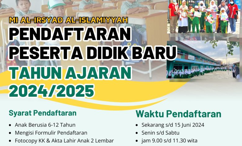 PPDB MI Al Irsyad Al Islamiyyah Banjarmasin
