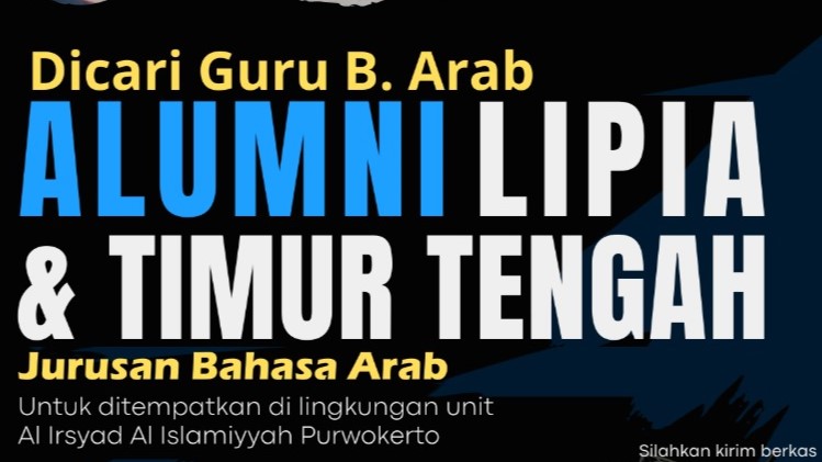 Lowongan Guru Bahasa Arab