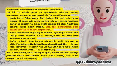 PPDB PAUD Al Irsyad Batu