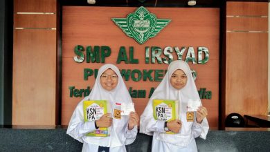 2 Siswi SMP Al Irsyad Purwokerto Lolos Maju ke OSN Tingkat nasional 2024
