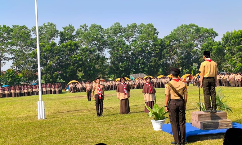 Upacara peringatan Hari Pramuka