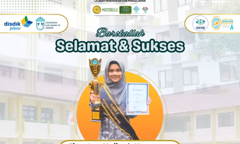 Siswi SMA-IT Al Irsyad Karawang, Fio, raih Juara 3 OBA Jabar 2025 dan siap wakili provinsi ke Olimpiade Bahasa Arab Nasional.