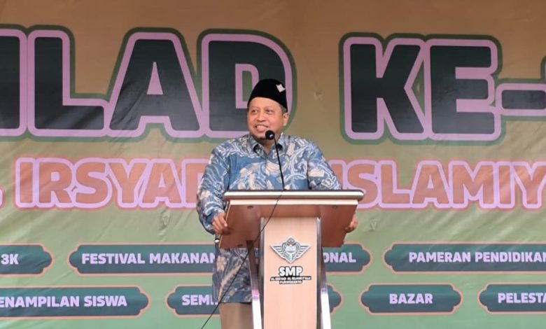 Prof. Misri Gozan tekankan pentingnya lahirkan ulama & ilmuwan muda dalam Education Expo 2, rangkaian Milad ke-111 Al Irsyad Purwokerto.