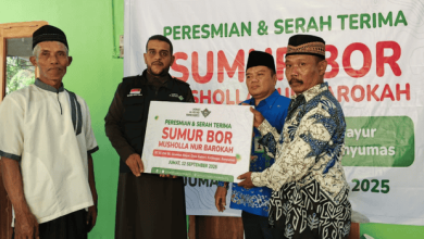 Peresmian Sumur Bor Mushola Nur Barokah di Kaliori Banyumas Permudah Ibadah dan Kebutuhan Dasar Warga