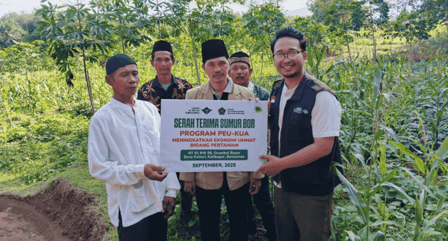 Sumur Bor Mushola Nur Barokah Jadi Bagian Program PEU KUA untuk Pemberdayaan Ekonomi Umat