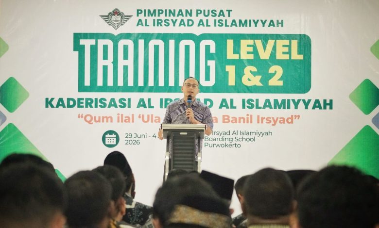 Sekjen PP Al Irsyad tegaskan urgensi kaderisasi merawat visi organisasi di Training Level 1 & 2 Purwokerto. Simak kurikulum lengkapnya!