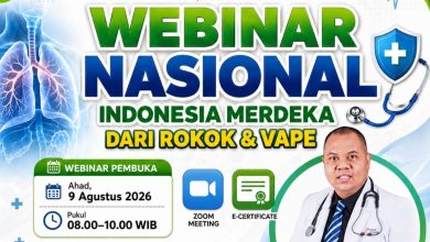 Benarkah vape lebih aman? 5 juta anak kini jadi perokok aktif. Ikuti Webinar Nasional Wanita Al Irsyad bersama ahli paru, Ahad (9/8). Gratis!