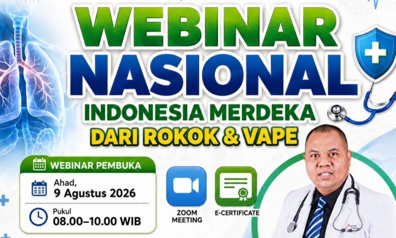 Benarkah vape lebih aman? 5 juta anak kini jadi perokok aktif. Ikuti Webinar Nasional Wanita Al Irsyad bersama ahli paru, Ahad (9/8). Gratis!